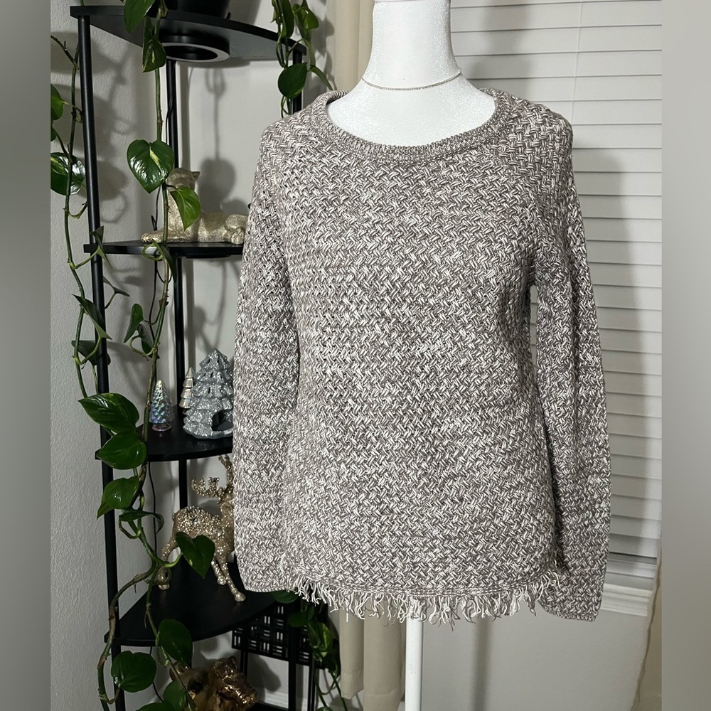 Lucky Brand Fringe Knit Sweater